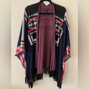 Ella Moss Fringe Ponch